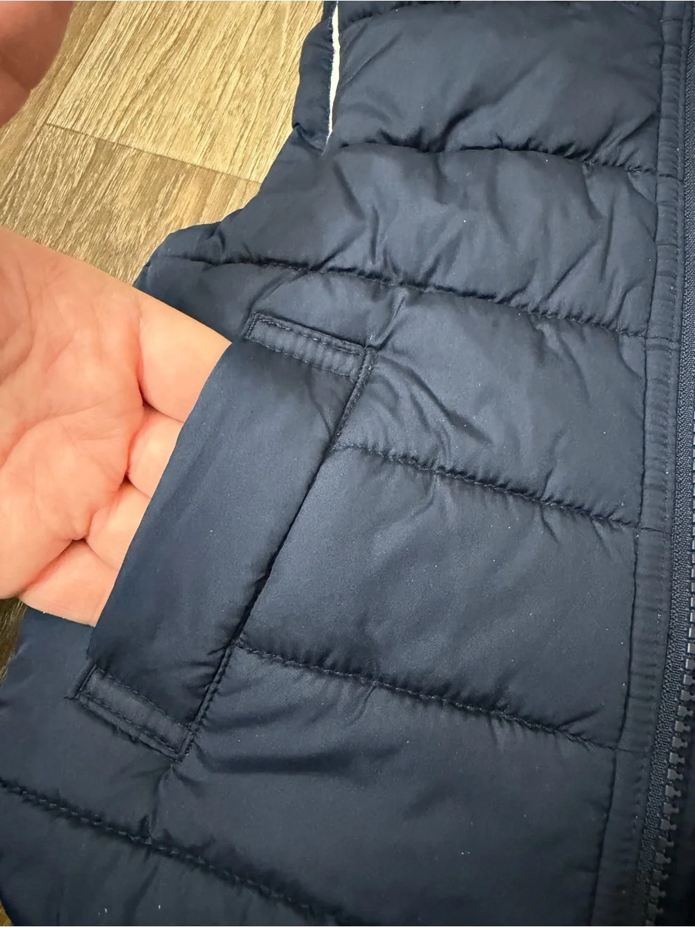GAP Navy Quilted Puffer Vest for Kids